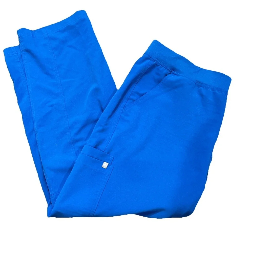 FIGS Axim Scrub Pants Mens XXL Short Royal Blue Technical Collection T2001S